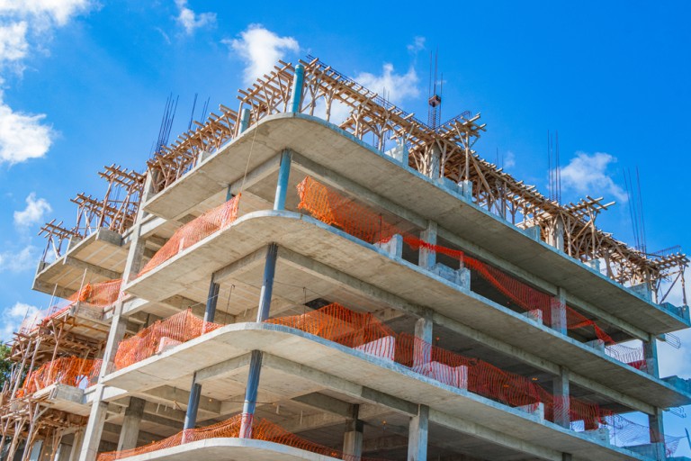 Huge,Hotel,Complexes,Are,Being,Built,Construction,Sites,In,Playa